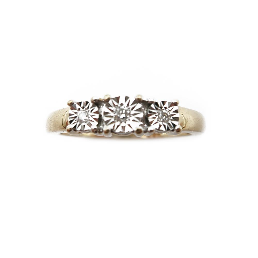 Timanttisormus 0,03ct 18,5mm #1