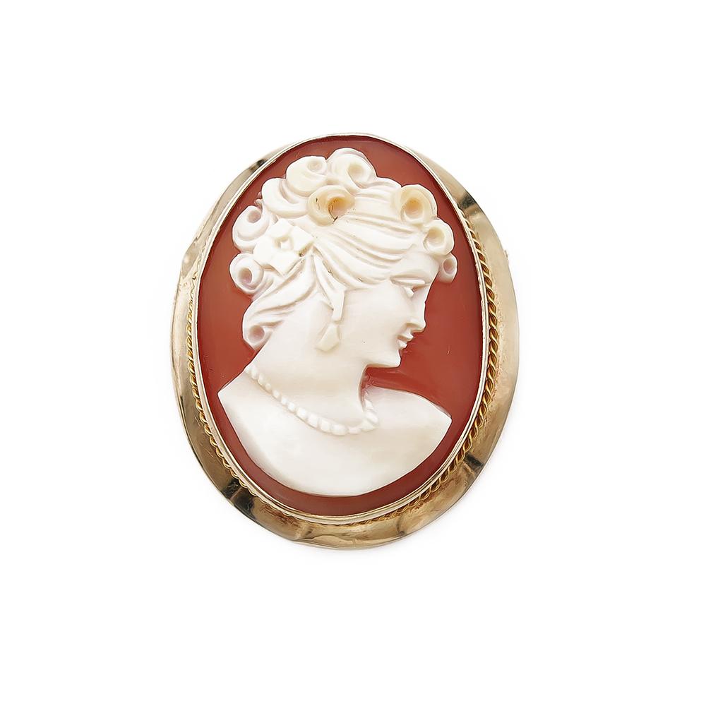 Riipus/rintaneula Camee koru 3,6cm v.-70 #0