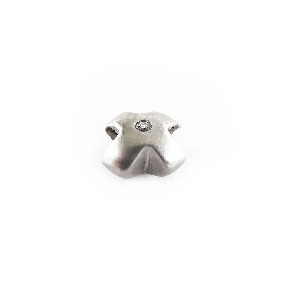 Valkokultainen riipus timantilla,Tim.0,005ct #2