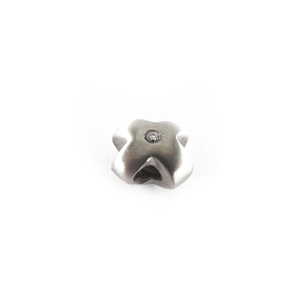 Valkokultainen riipus timantilla,Tim.0,005ct #3