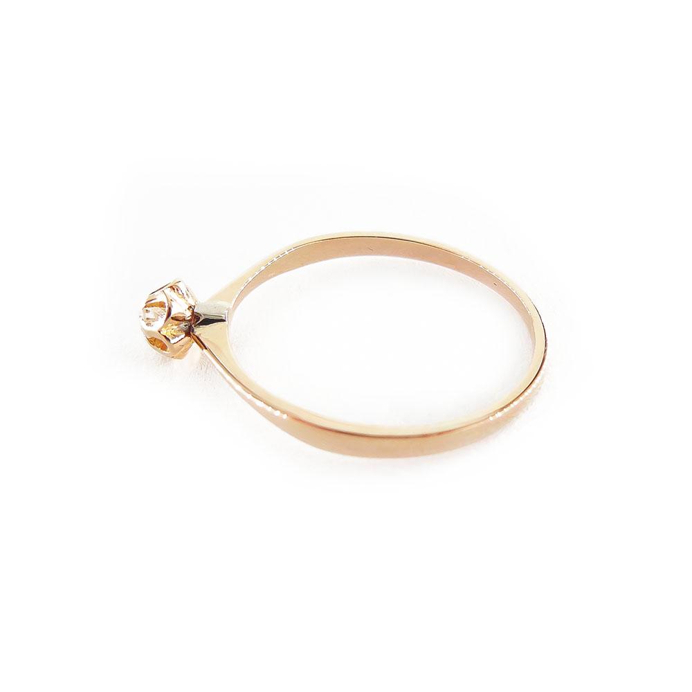 Kultainen timanttisormus,17,5mm, Tim.0,02ct #1