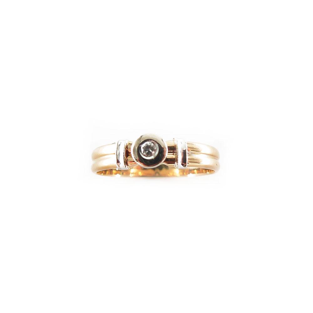 Kultainen timanttisormus, 17,25mm, Tim.0,01ct #2