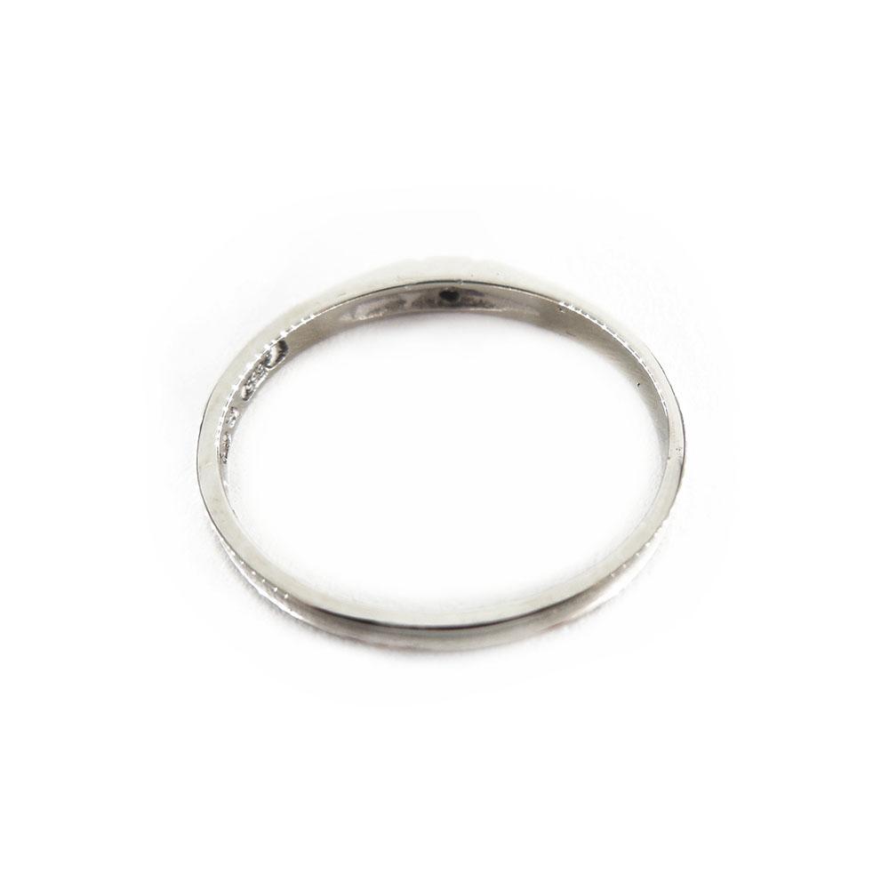 Valkokultainen timanttisormus, Tim.0,002ct, 16,5mm #3