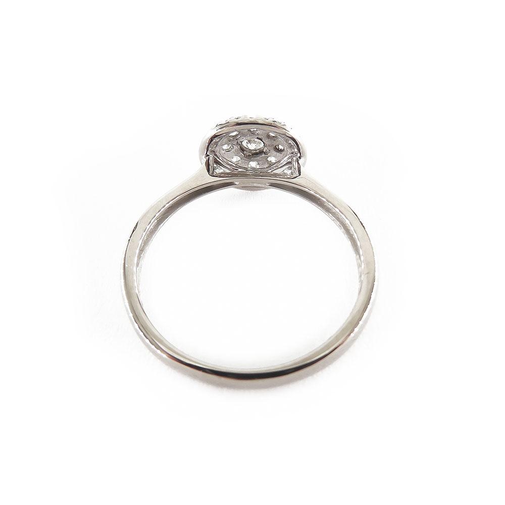 Valkokultainen timanttisormus,0,21ct, 16,75mm #3