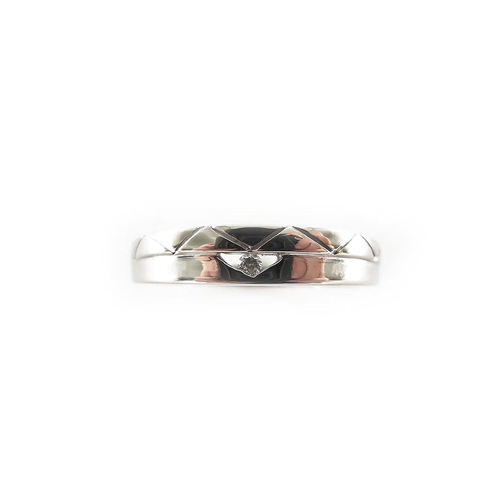 Valkokultainen timanttisormus, Tim. 0,01ct, 18,75mm #2