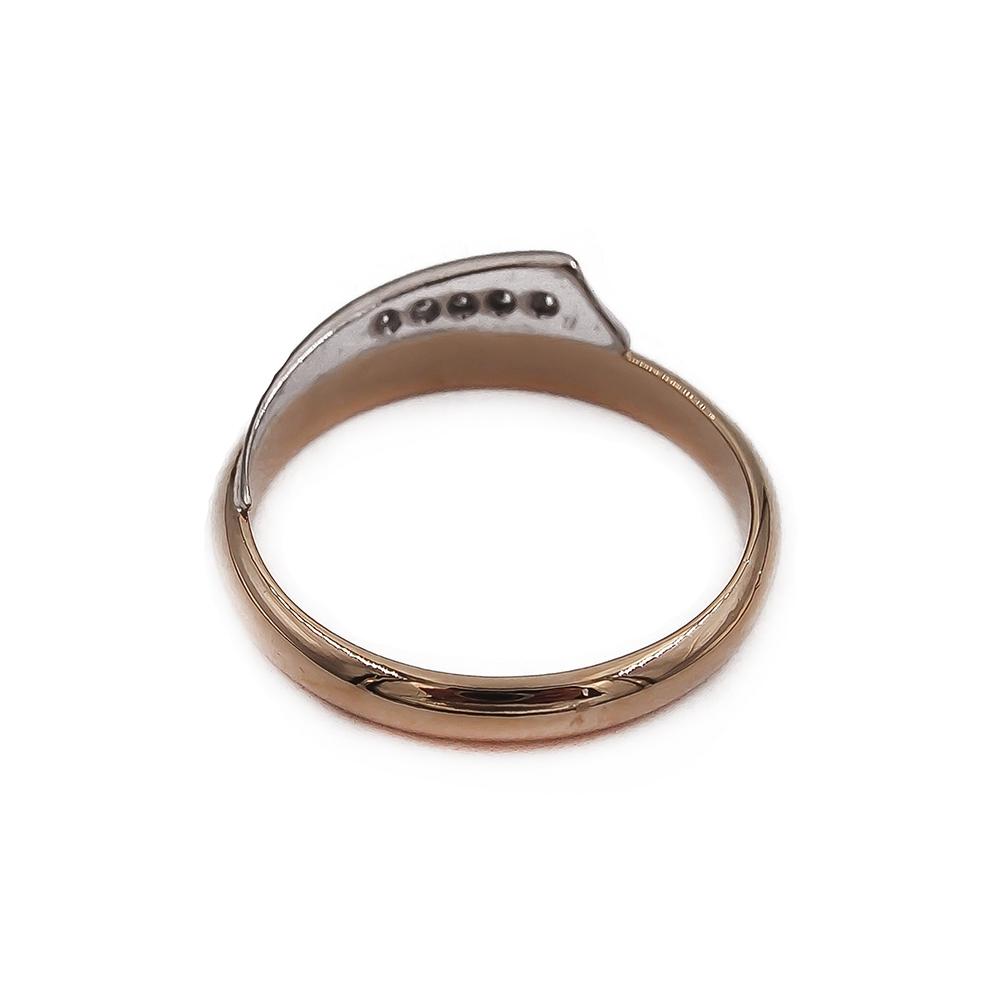 18k kultainen timanttisormus vk.ist. 5kpl 0,065ct 16.75 2000 POS #2