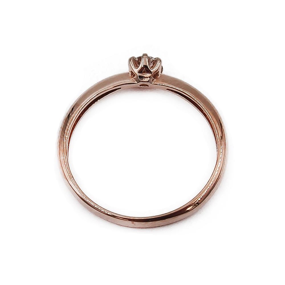 Kultainen timanttisormus 0.10ct 16.5 #2