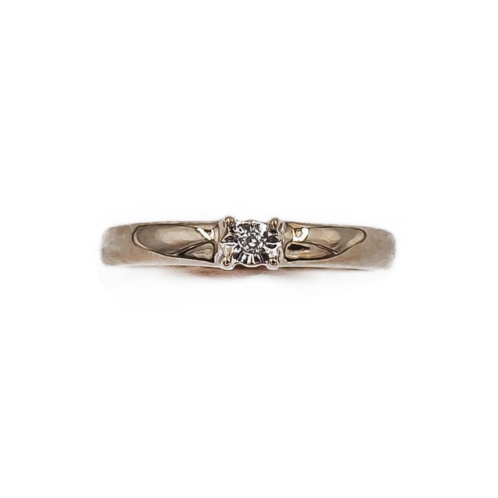 Kultainen timanttisormus 0.01ct 16 Oy Perkko #1