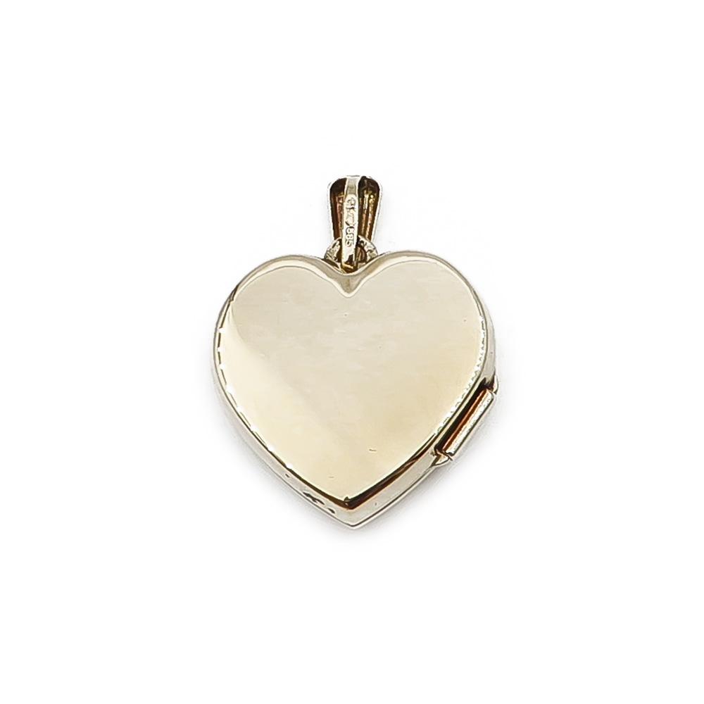 Sydän medaljonki timantilla 0,01ct #1