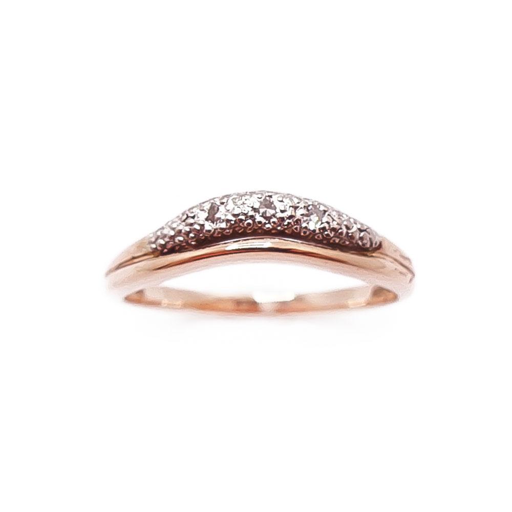 Kultainen timanttisormus 0,015ct 18mm v.-96 #1