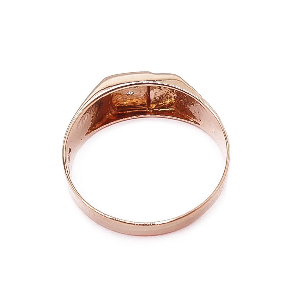 Kultainen kantasormus tim. 0,01ct 18,5mm #2