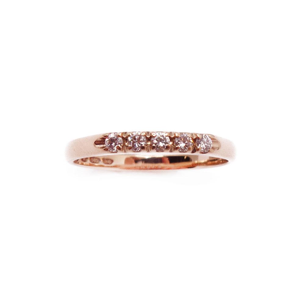 Kultainen rivitimanttisormus 0,15ct 18mm v.-90 #1
