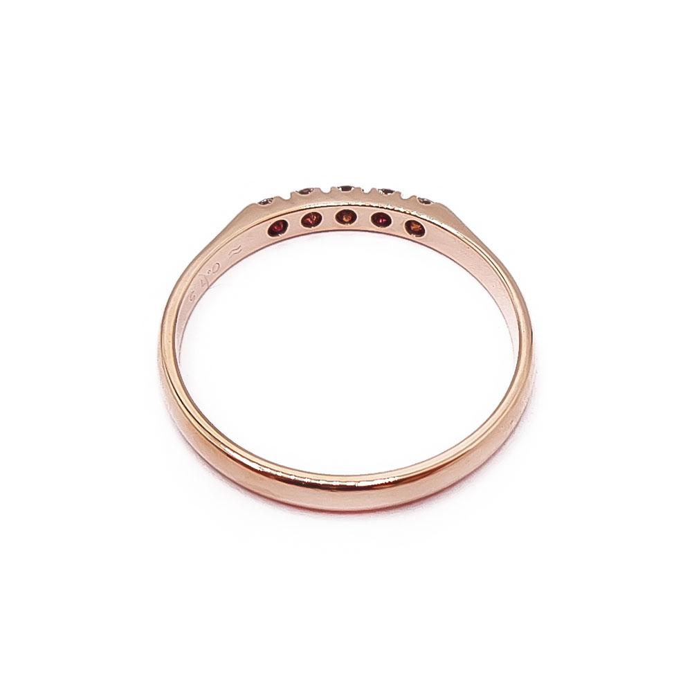 Kultainen rivitimanttisormus 0,15ct 18mm v.-90 #2