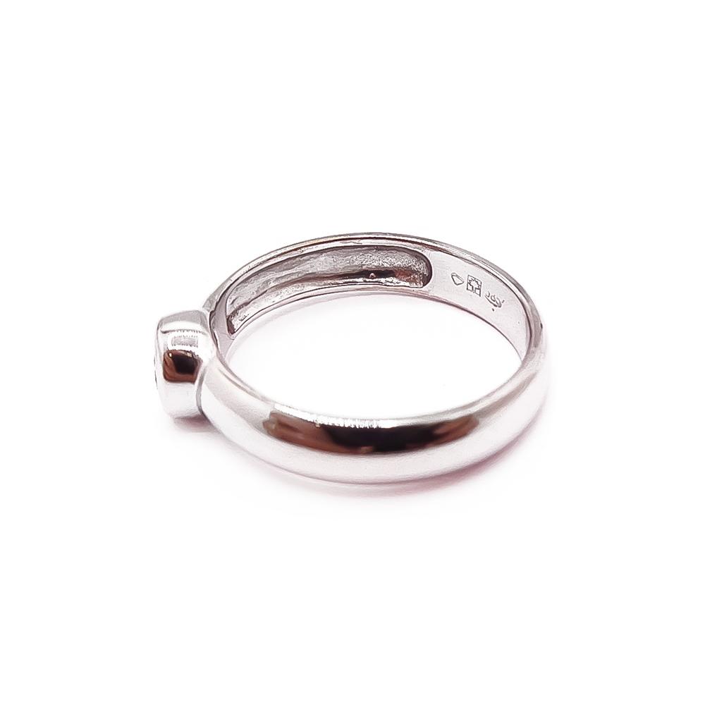 Valkokultainen timanttisormus 0,1ct 16mm #3