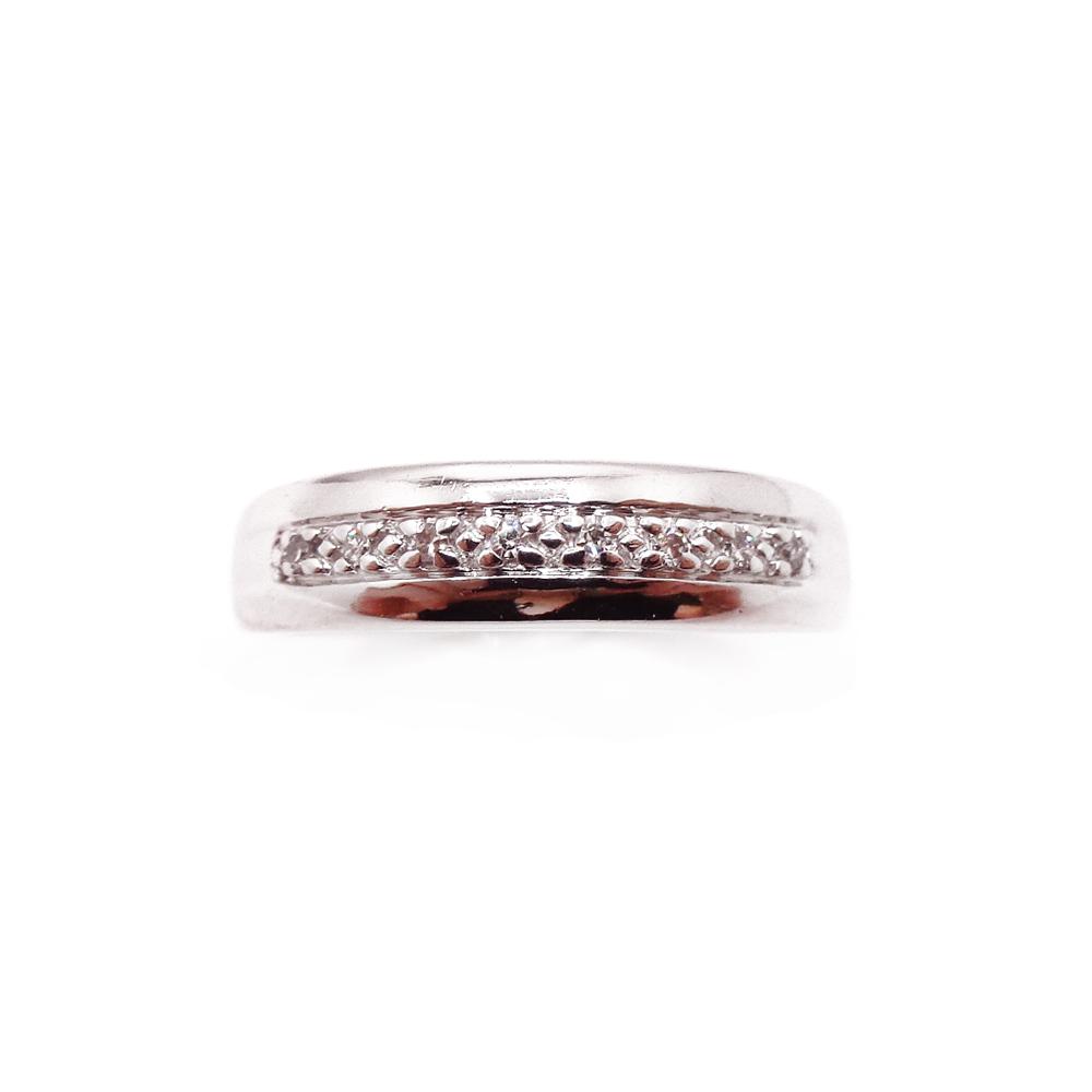 Valkokultainen timanttisormus n.0.08ct 16mm #1