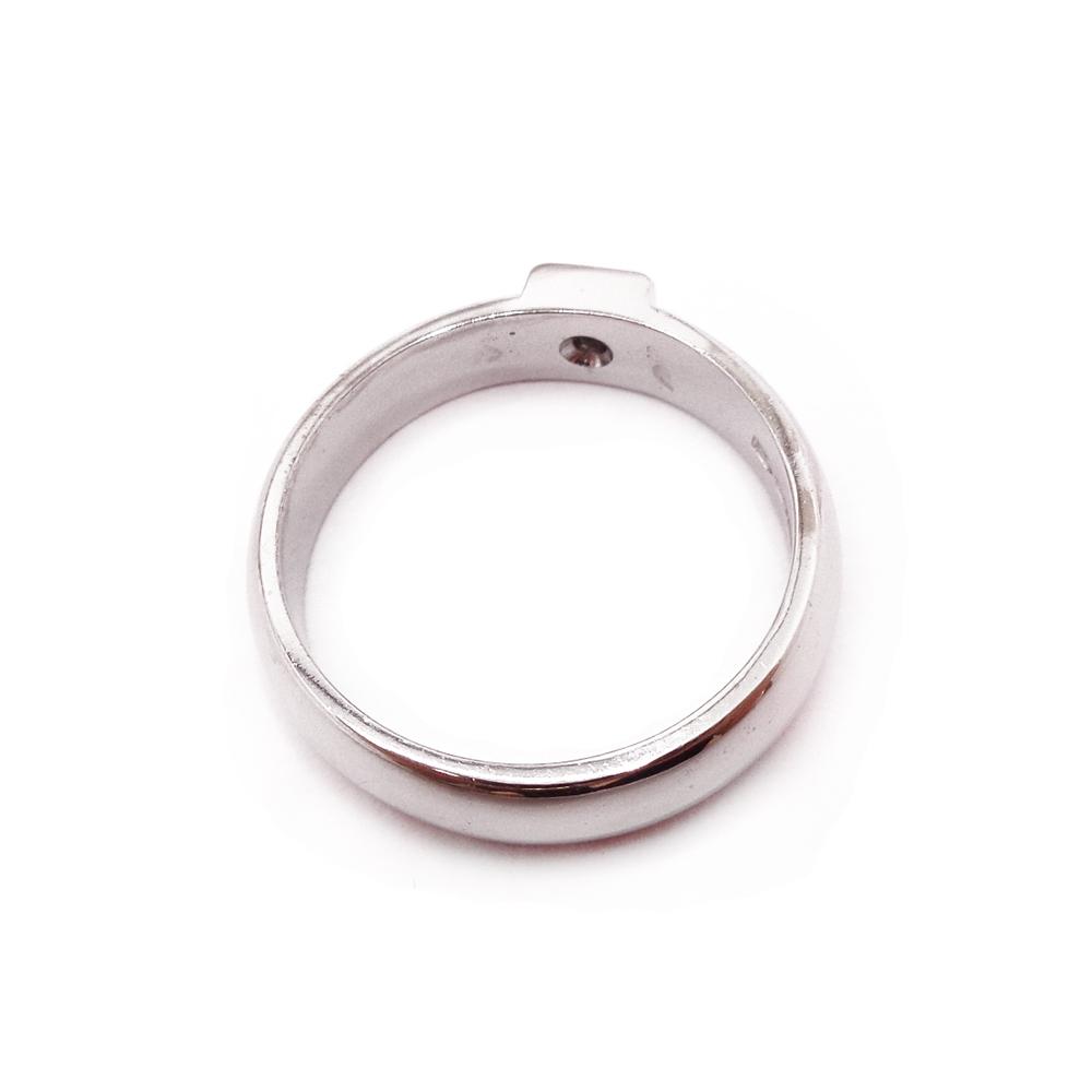 Valkokultainen timanttisormus 0,05ct 16,5mm #2