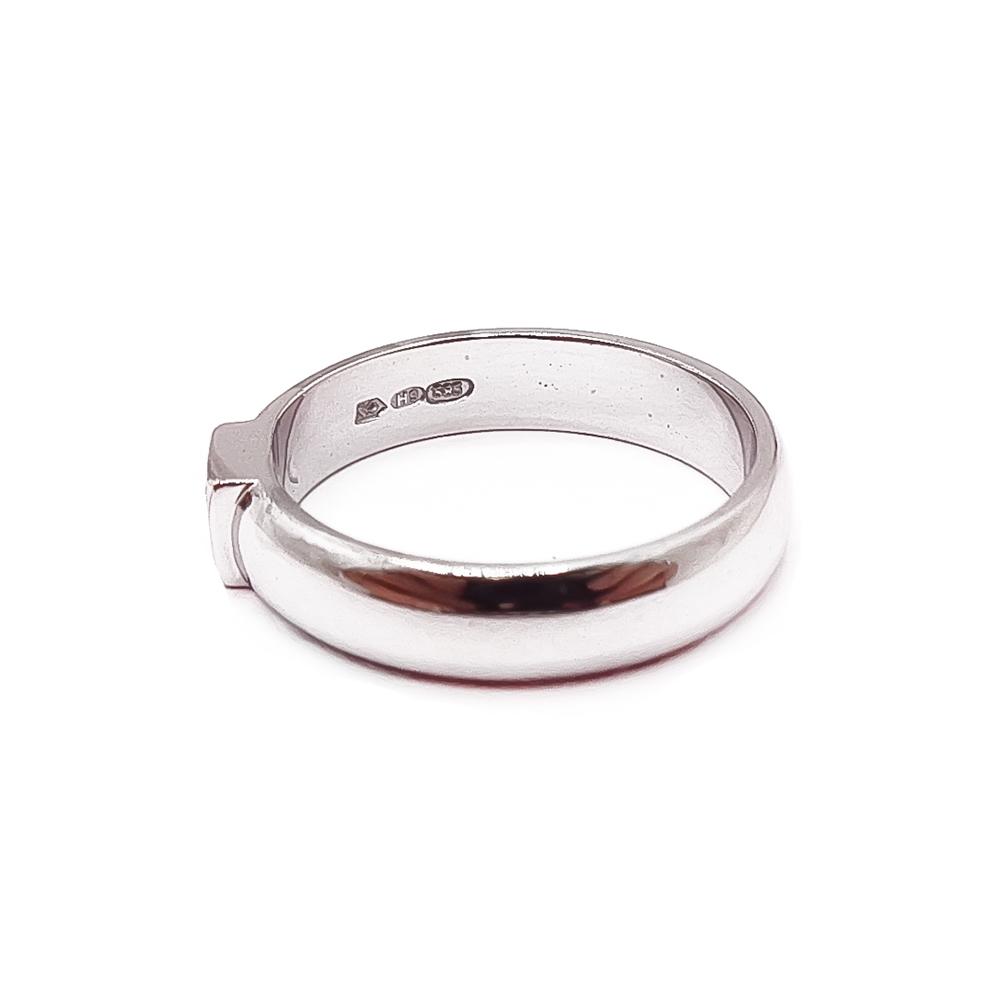 Valkokultainen timanttisormus 0,05ct 16,5mm #3