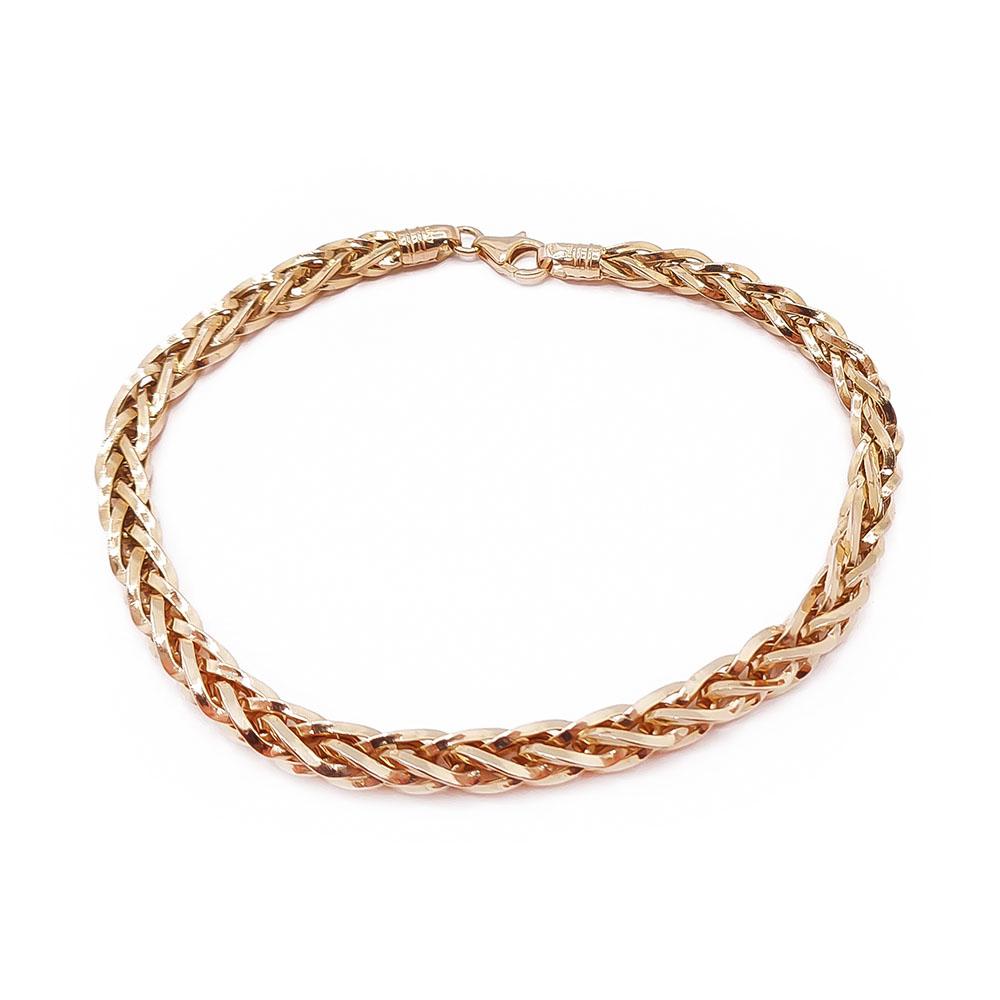Kultainen vehnä ranneketju 19cm #0