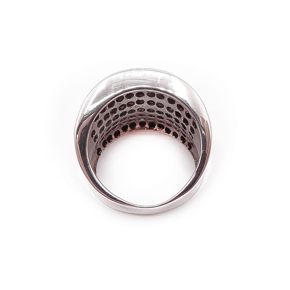 Hopeinen zirkoniasormus 17,5mm #2
