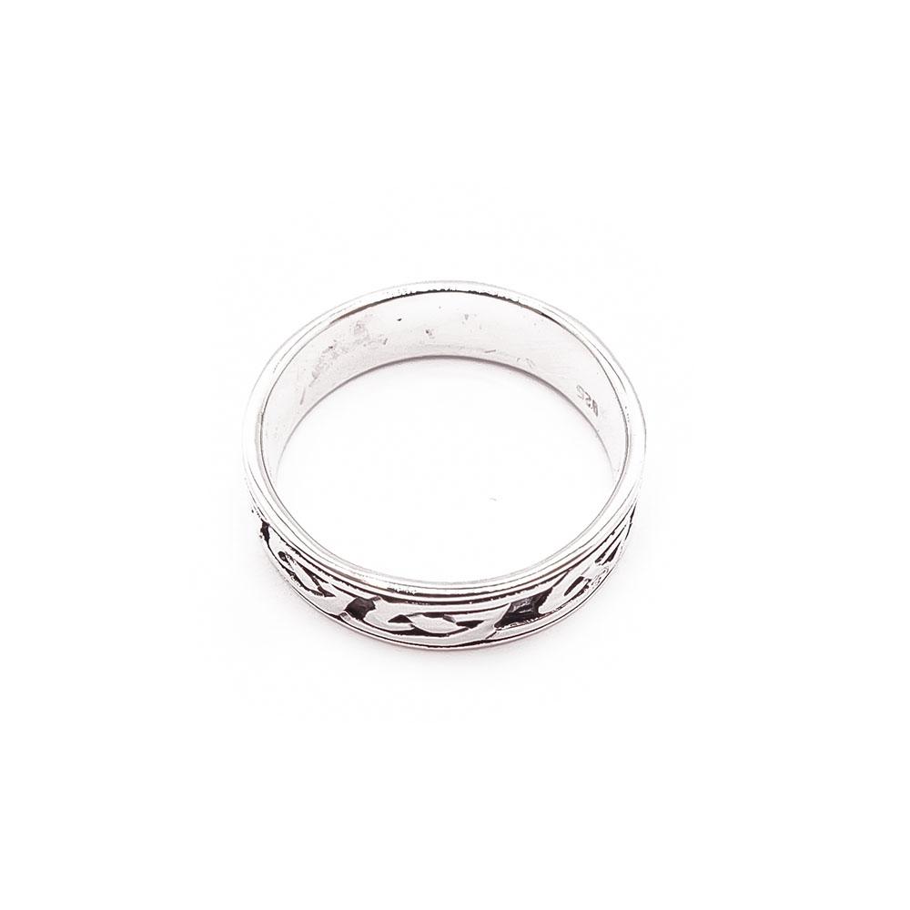 Hopeinen sormus 19mm #2