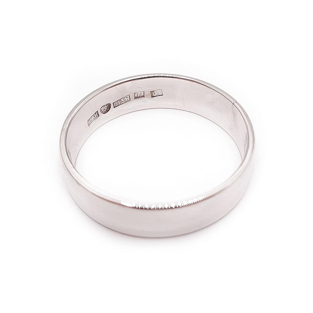 Hopeinen sormus 22+mm v.-64 #2