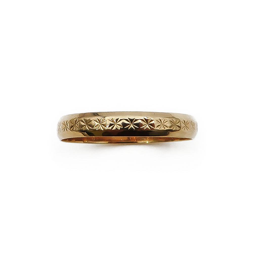 18K Kultainen timanttileikattu kihlasormus 21mm #2
