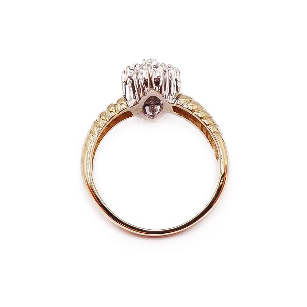18k Timanttisormus 0,23ct 17+mm #2