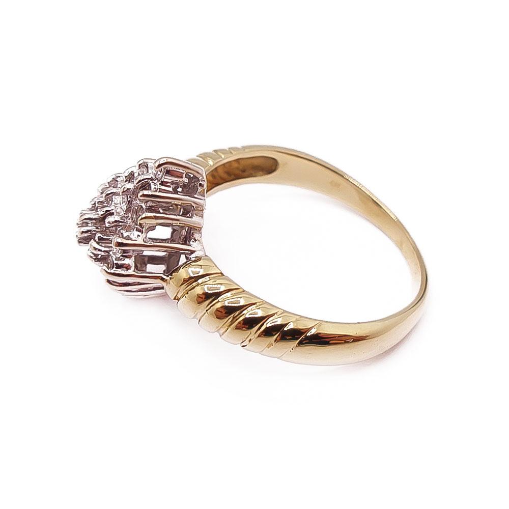 18k Timanttisormus 0,23ct 17+mm #3
