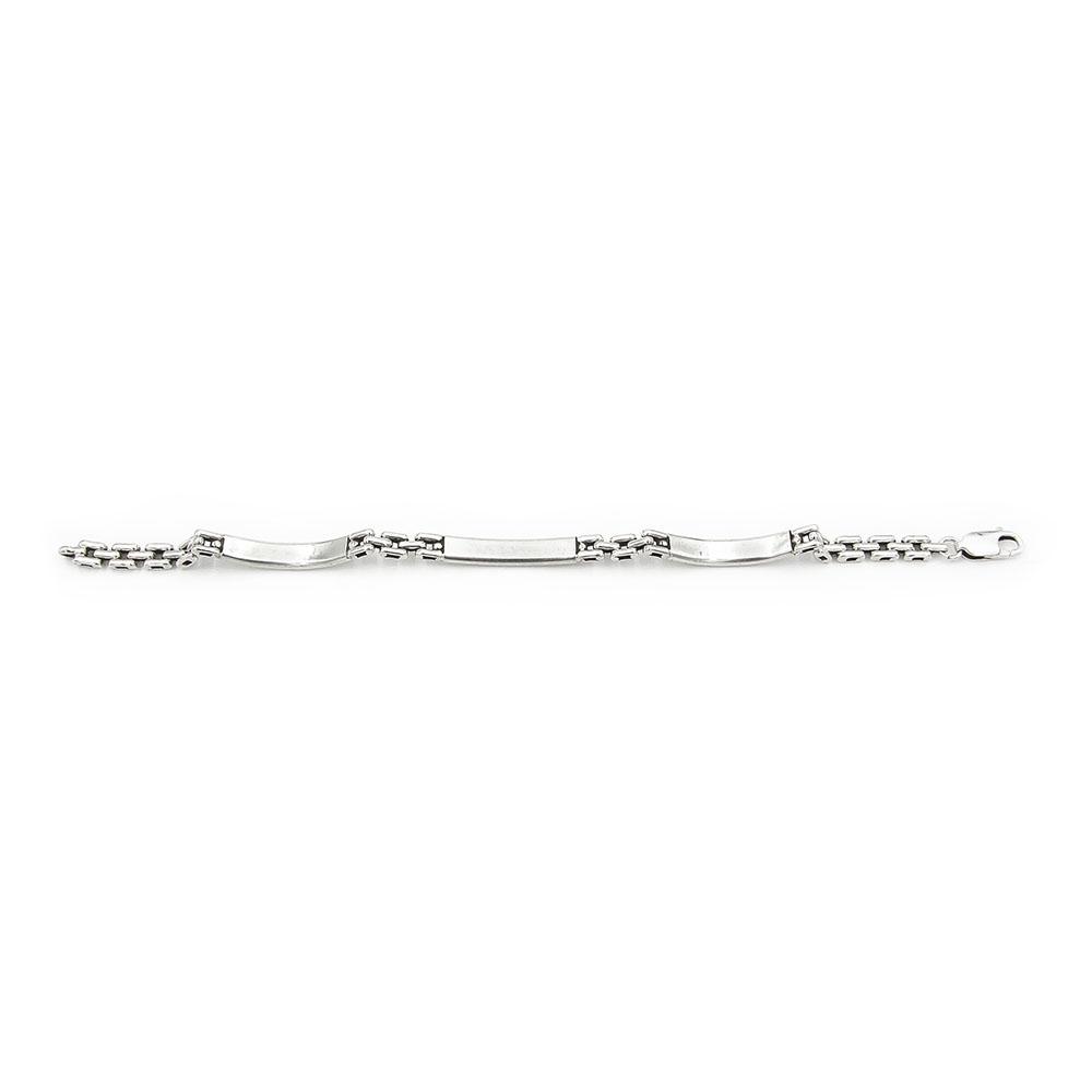 Hopeinen ranneketju 18.5cm lev.4mm #1