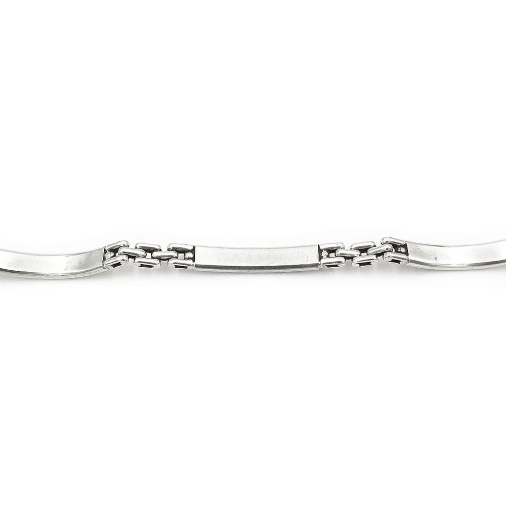 Hopeinen ranneketju 18.5cm lev.4mm #3