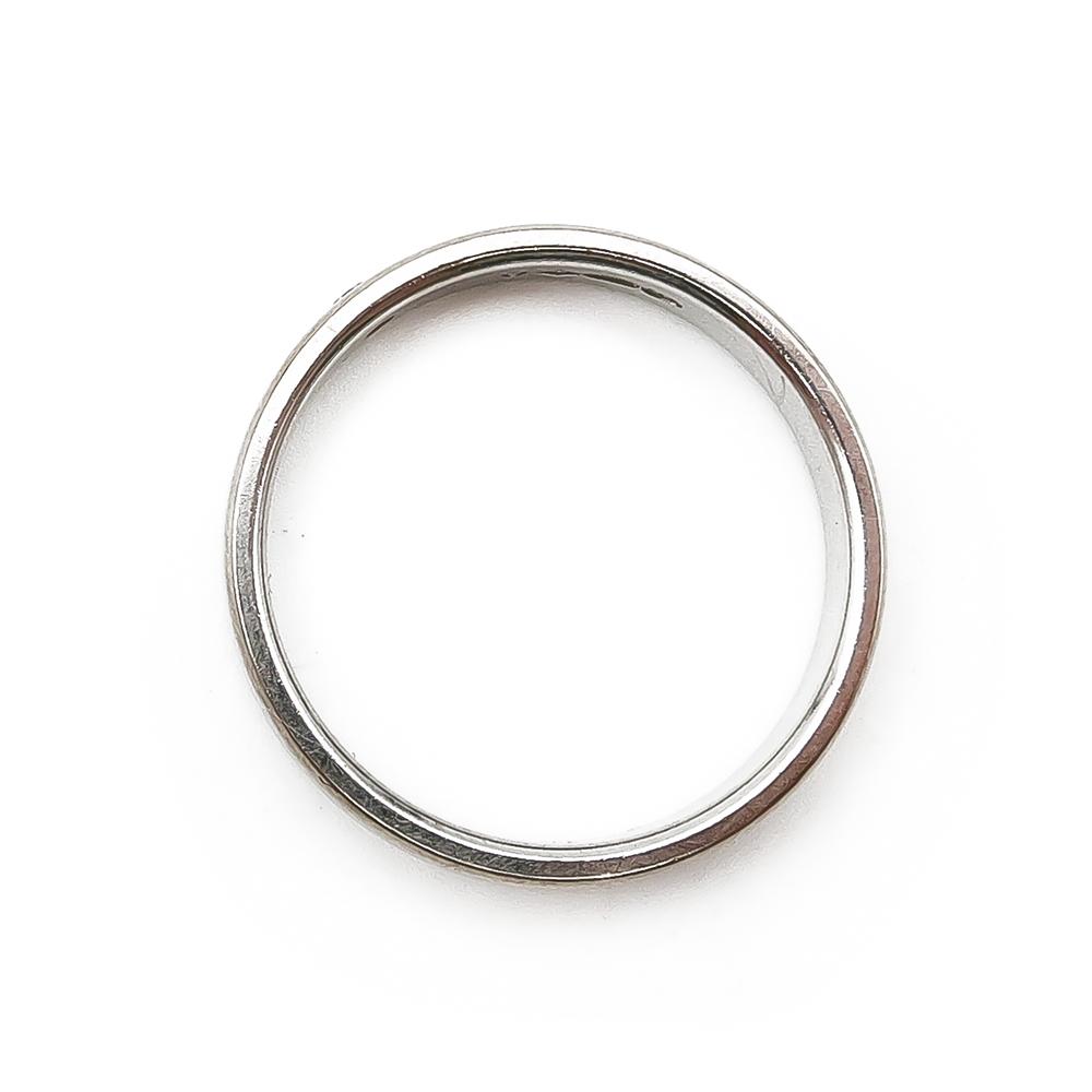 18K Tillanderin valkok. tim. sorm.0,05ct koko 22,0 lev.4mm v.2001 #3