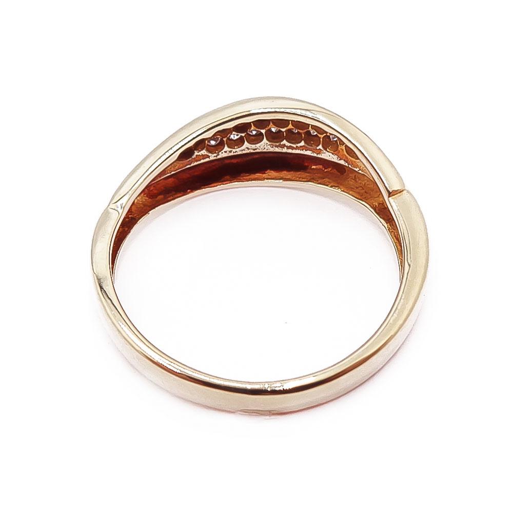 Kultainen timanttisormus 17+mm 0,12ct #2