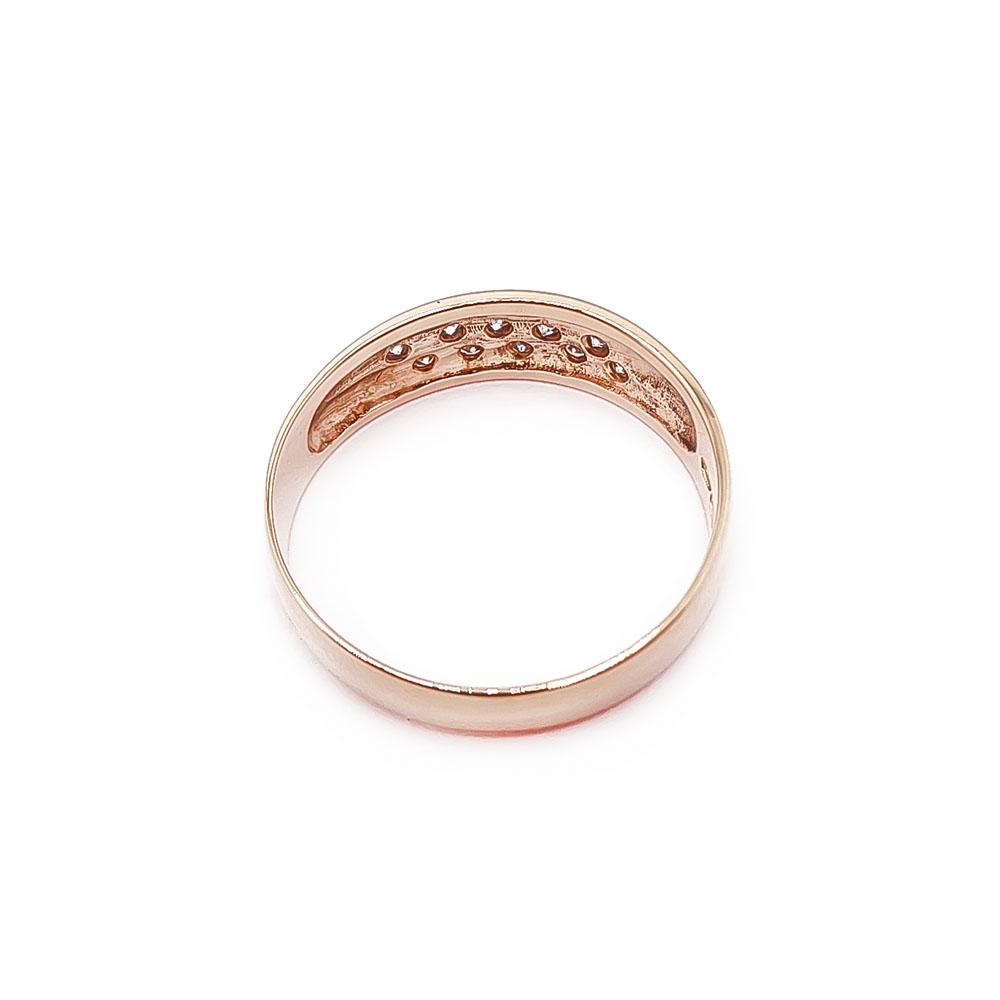 Kultainen timanttisormus 0,10ct 16,5mm #2