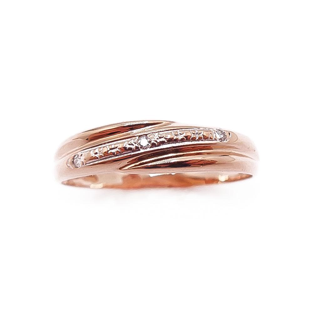Kultainen timanttisormus 17,5mm 0,015ct #1