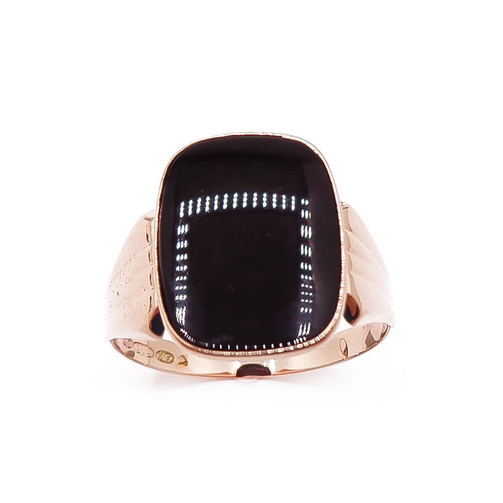 Kultainen kantasormus Onyx 21,5mm v.-81 #1