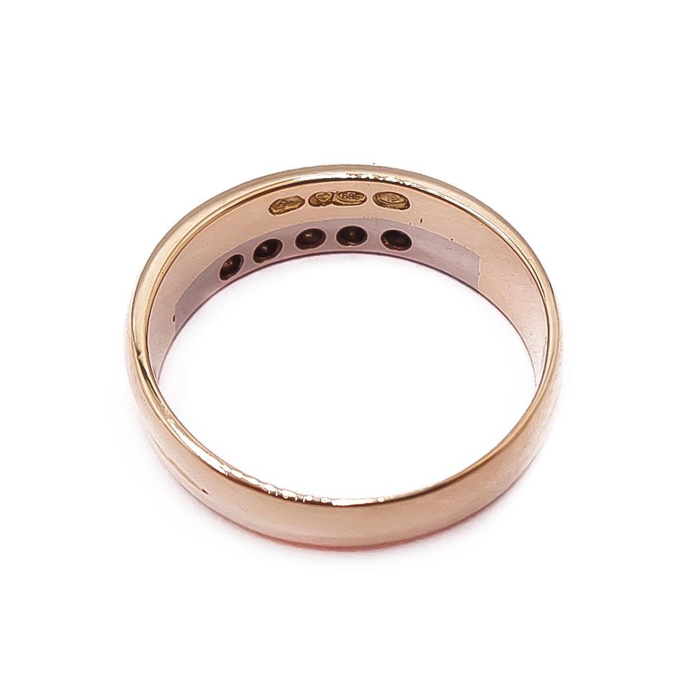 Kultainen timanttisormus 0,05ct 18mm v.-2010 #2