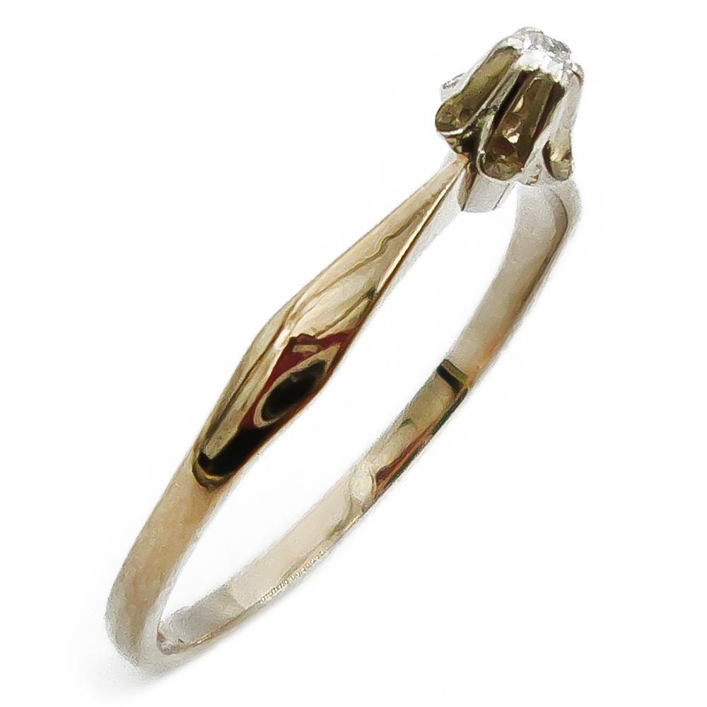 18K timanttisormus 17,25mm 0,01ct #0