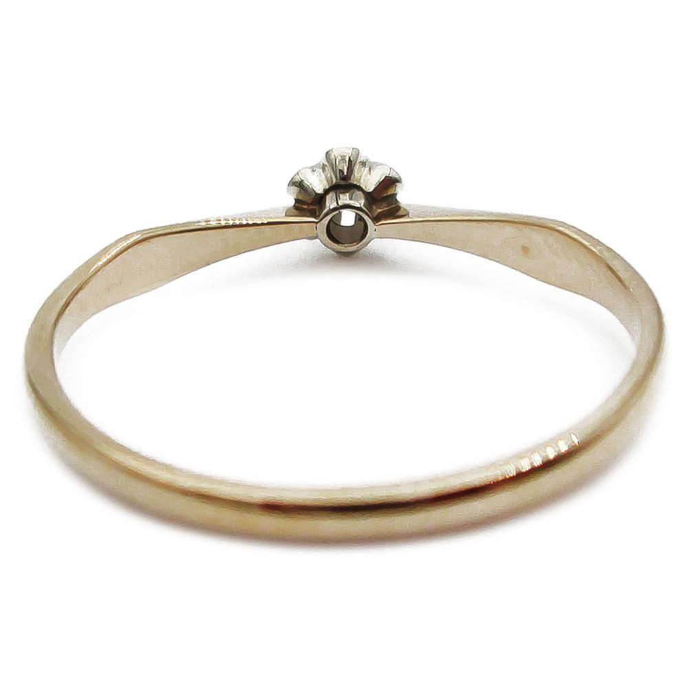18K timanttisormus 17,25mm 0,01ct #2