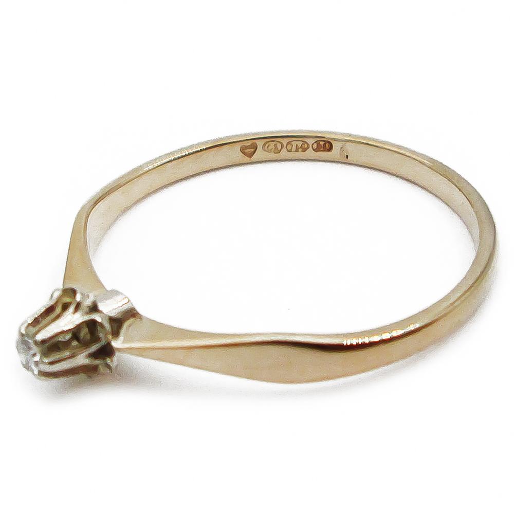 18K timanttisormus 17,25mm 0,01ct #3