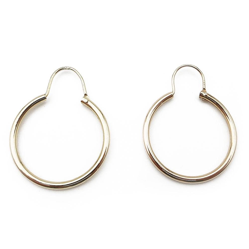 Kultaiset putkirenkaat 1,7 x 23,5mm #0