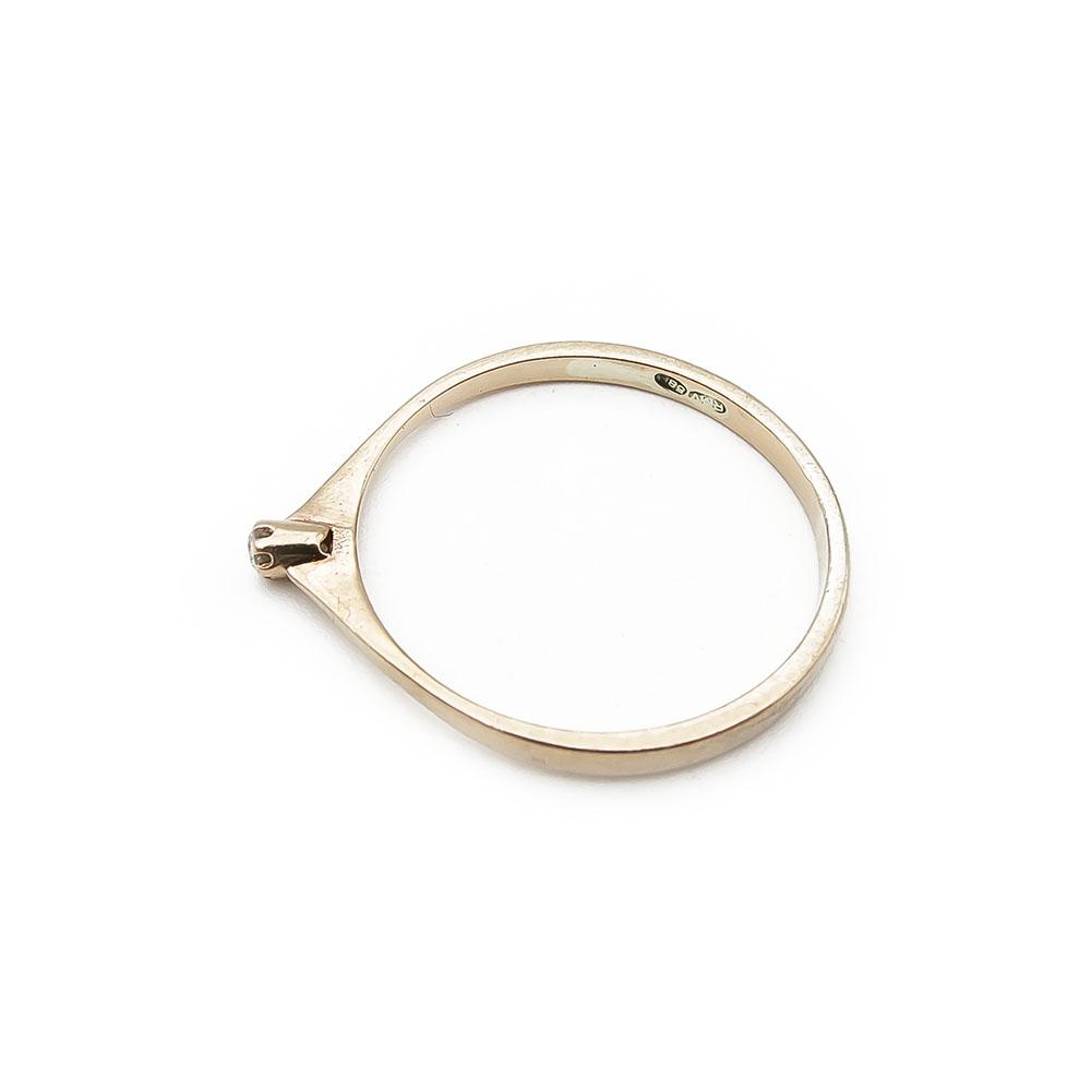 Kultainen tim.0,02ct sormus koko 16,25 #2