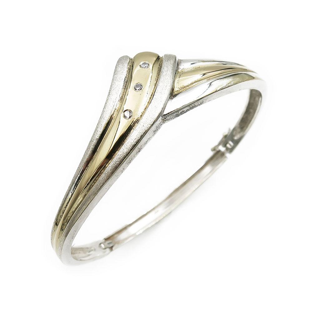 Hopeinen rannerengas halk. 59mm #0