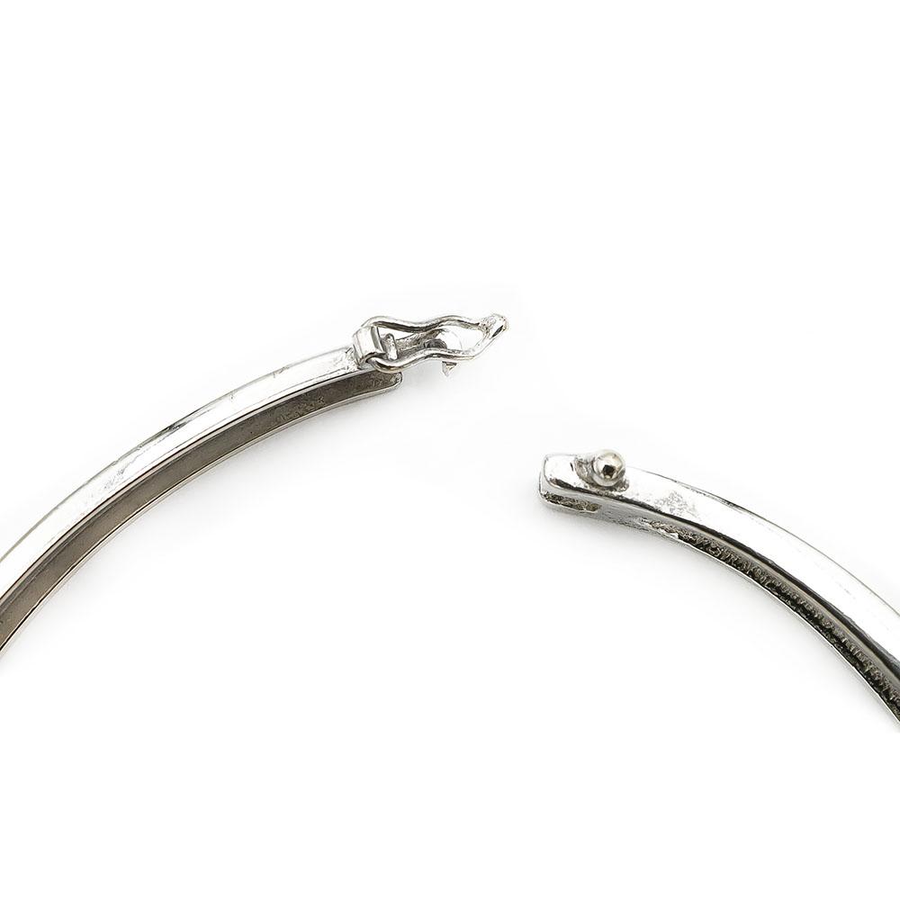 Hopeinen rannerengas halk. 59mm #2