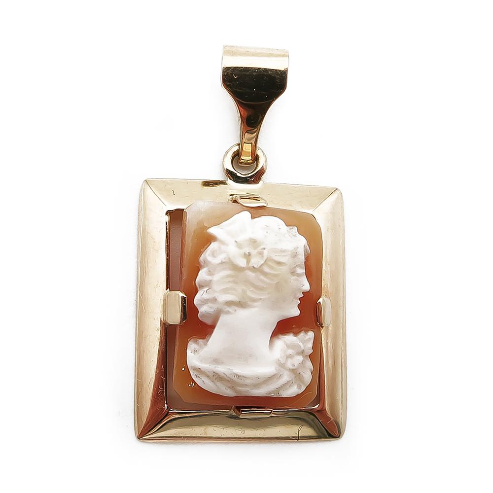 Kultainen Camee riipus v.-67 #0