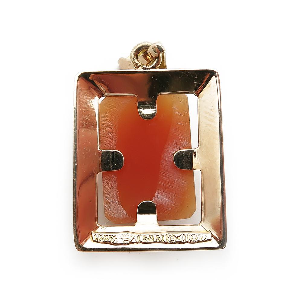 Kultainen Camee riipus v.-67 #3