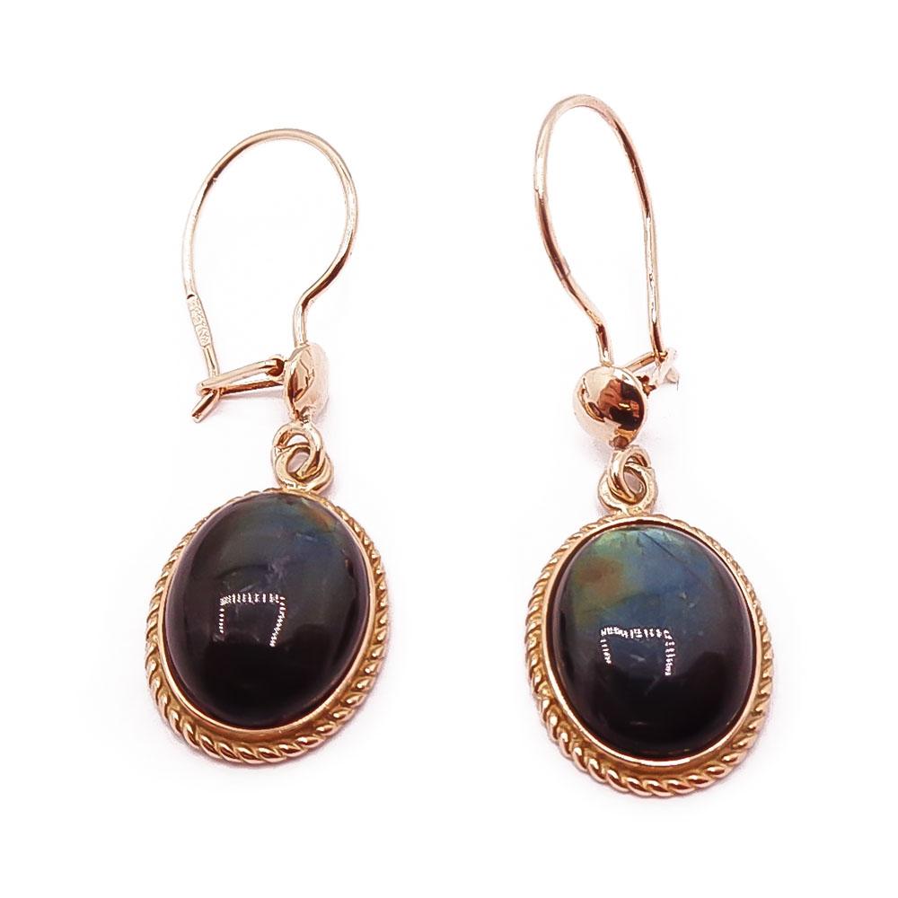 Kultaiset spectroliittikorvakorut #0