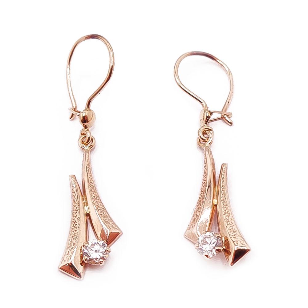 Kultaiset korvakorut zirkoniat #0