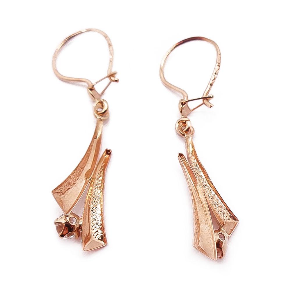 Kultaiset korvakorut zirkoniat #2