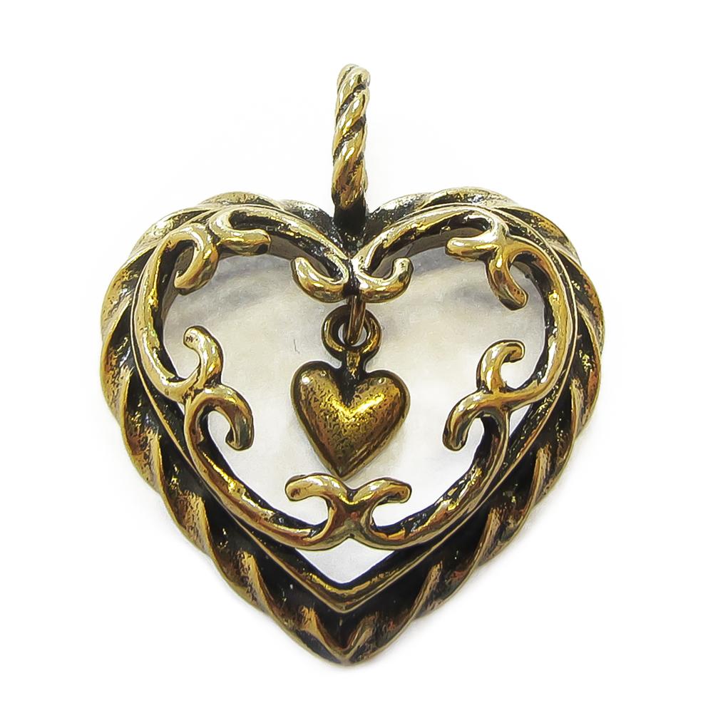 Kalevala Koru Talon Sydän riipus pronssi #0