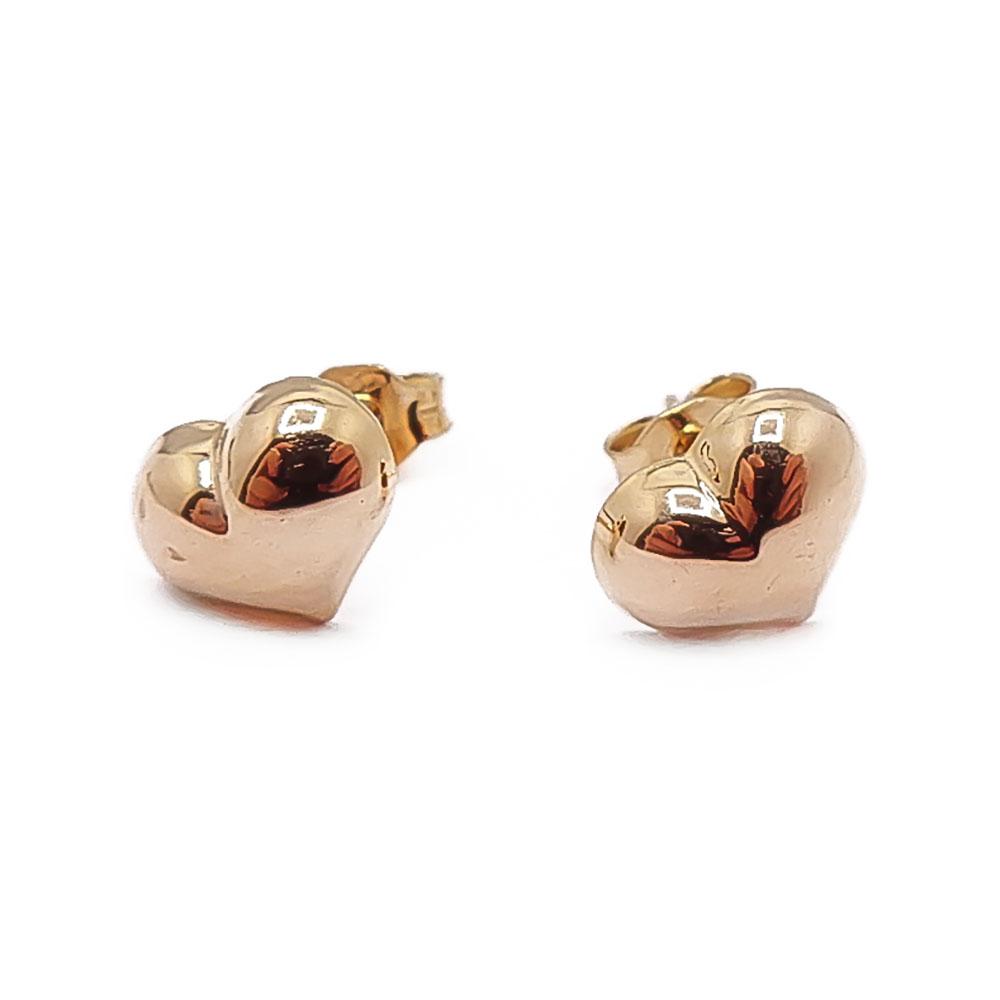 Kultaiset sydänkorvakorut #0